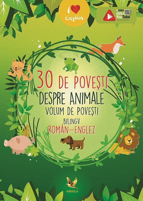 30 de povesti despre animale (roman-englez)