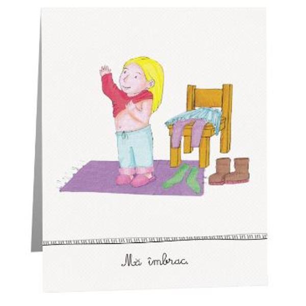 Rutine. Montessori pentru fetite - Cartoane de perete educative si decorative
