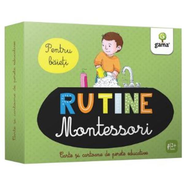 Rutine. Montessori pentru baieti - Cartoane de perete educative si decorative