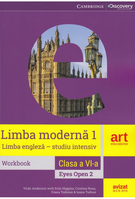 Eyes Open 2. Limba engleza. Limba moderna 1 (intensiv) - Clasa 6 - Workbook + CD - Vicki Anderson