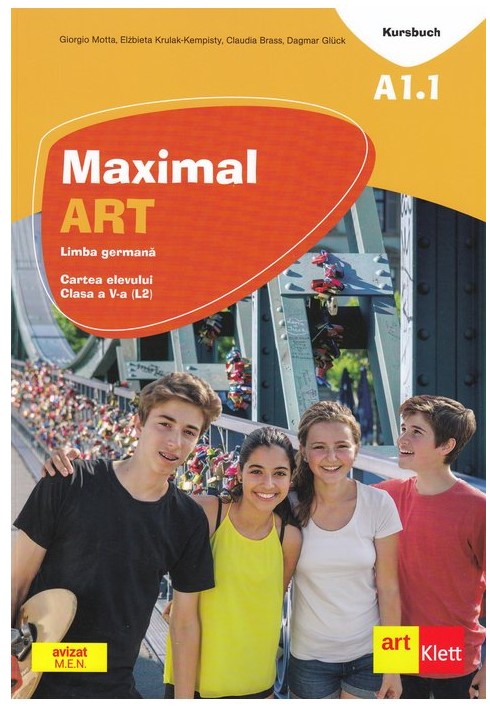 Maximal ART A1.1 - Limba germana. L2 - Clasa 5 - Cartea elevului + CD + DVD - Giorgio Motta