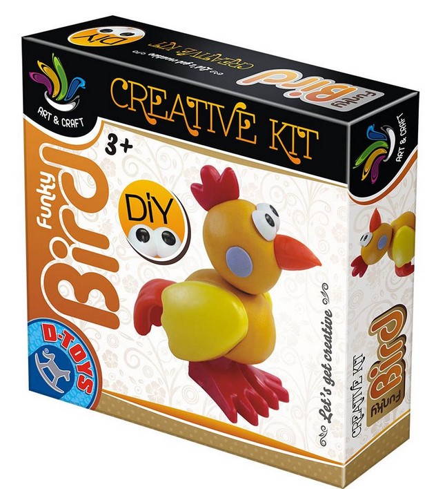 Creative kit: Plastilina Funky bird