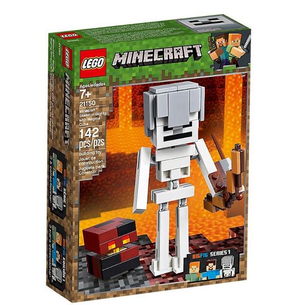 Lego Minecraft. Schelet BigFig si cub de magma