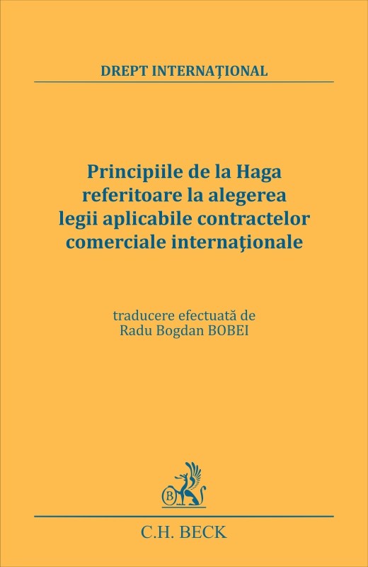 Principiile de la Haga referitoare la alegerea legii aplicabile contractelor comerciale internationale