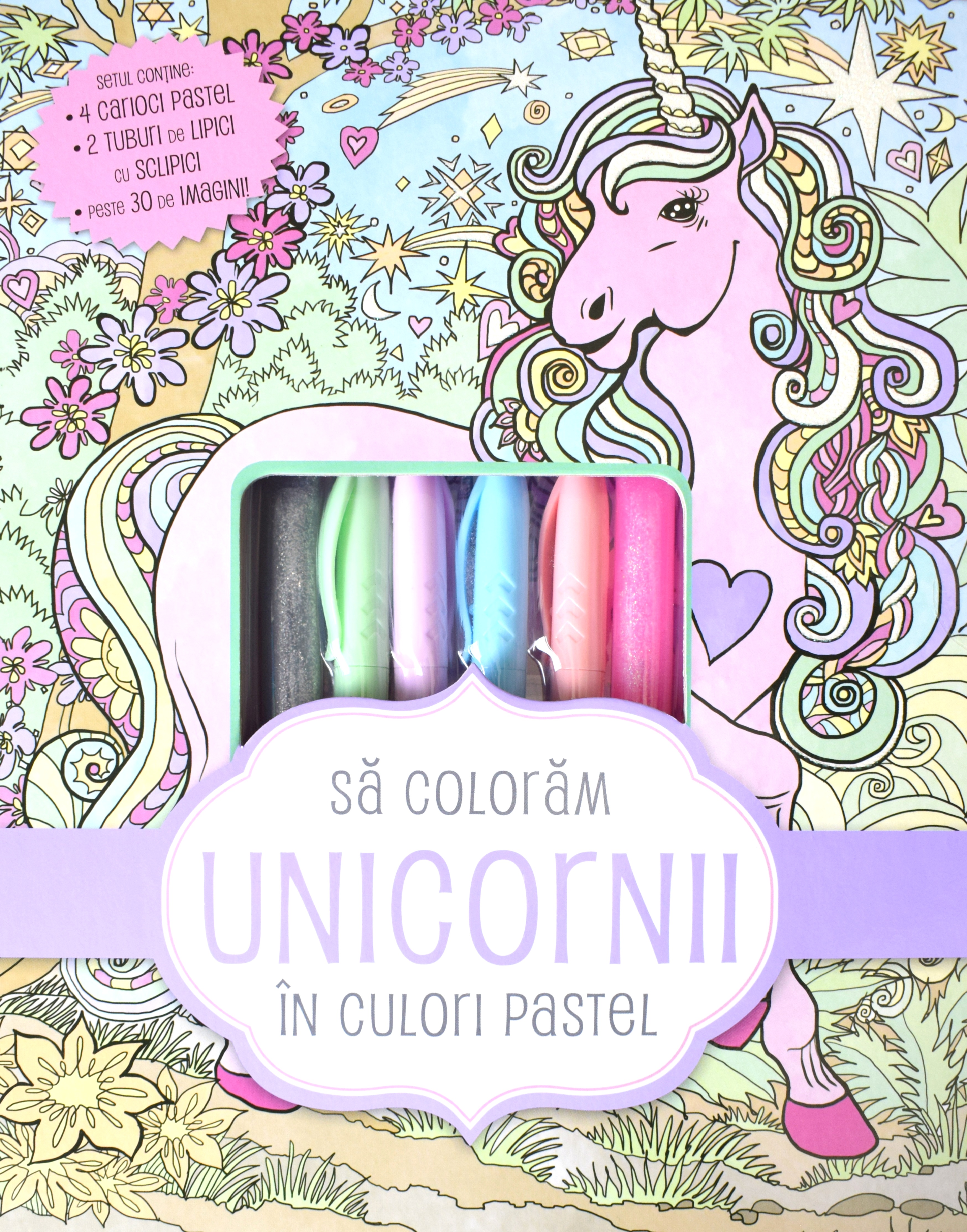 Sa coloram unicornii in culori pastel