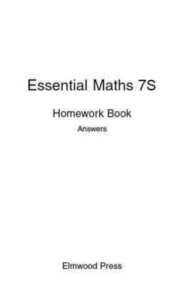 Essential Maths 7S Homework Book Answers