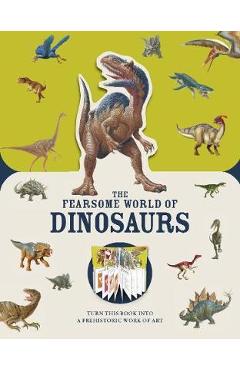 Coperta cărții 'Paperscapes: The Fearsome World of Dinosaurs'