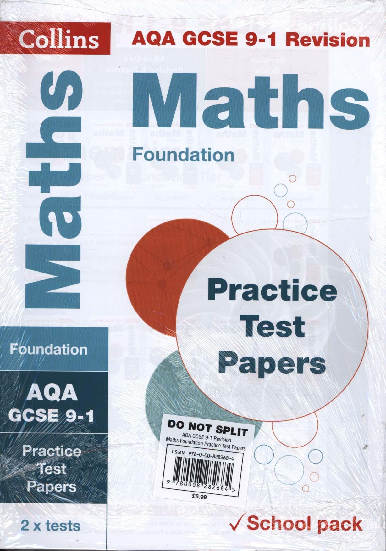 AQA GCSE 9-1 Maths Foundation Practice Test Papers