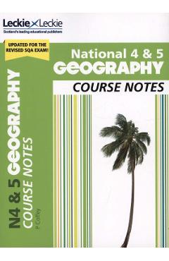 Coperta cărții 'National 4/5 Geography Course Notes for New 2019 Exams'
