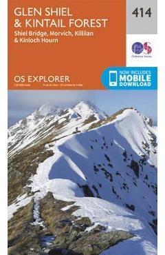 Coperta cărții 'Glen Shiel and Kintail Forest'