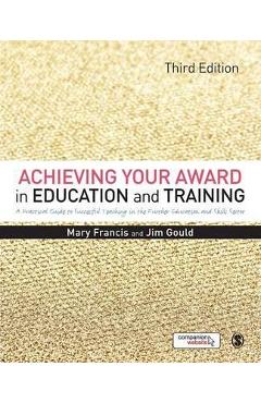 Coperta cărții 'Achieving Your Award in Education and Training'