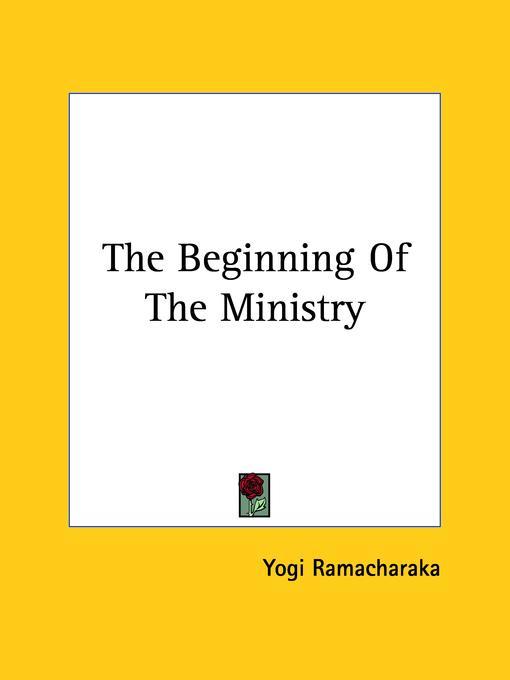 Beginning of the Ministry