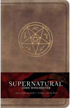 Coperta cărții 'Supernatural: John Winchester Hardcover Ruled Journal'