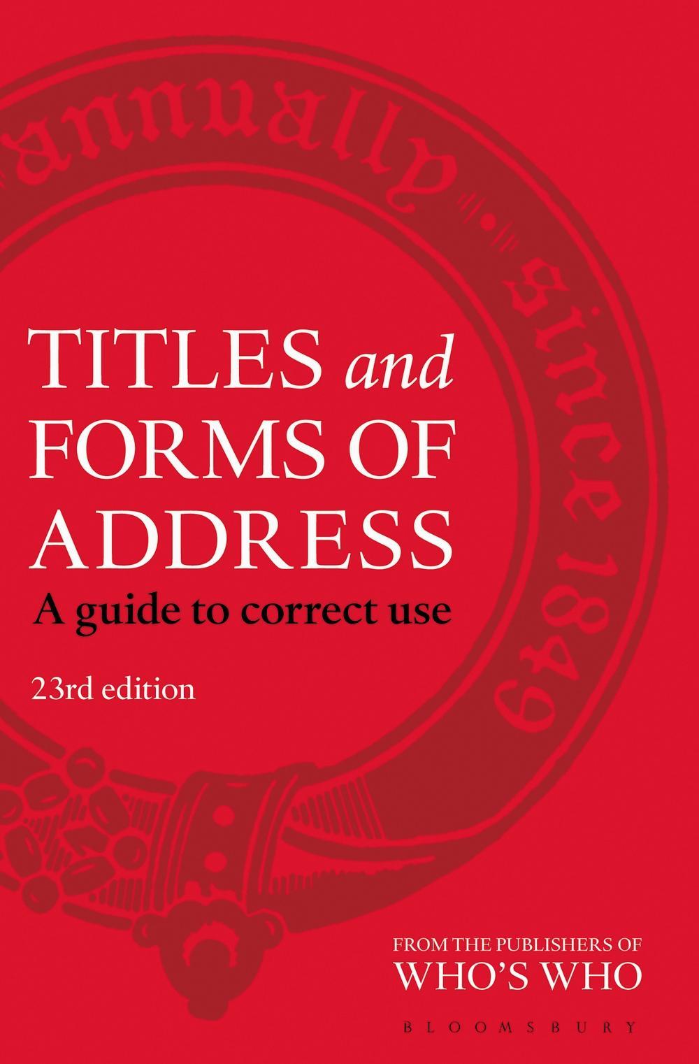 Titles and Forms of Address