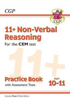 Coperta cărții 'New 11+ CEM Non-Verbal Reasoning Practice Book & Assessment'