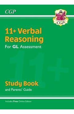 Coperta cărții 'New 11+ GL Verbal Reasoning Study Book (with Parents' Guide'