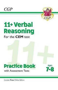 Coperta cărții 'New 11+ CEM Verbal Reasoning Practice Book & Assessment Test'