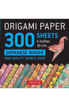 Coperta cărții 'Origami Paper - Japanese Washi Patterns- 4 inch (10cm) 300 s'
