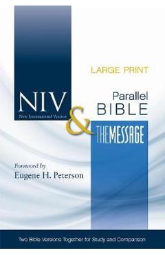 Poza produsului NIV, The Message, Parallel Bible, Large Print, Bonded Leathe