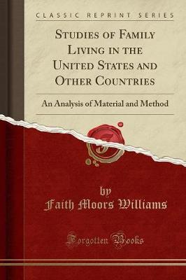 Studies of Family Living in the United States and Other Coun