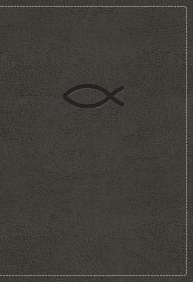 NKJV, Thinline Bible Youth Edition, Leathersoft, Gray, Red L
