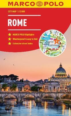 Rome Marco Polo City Map - pocket size, easy fold, Rome stre
