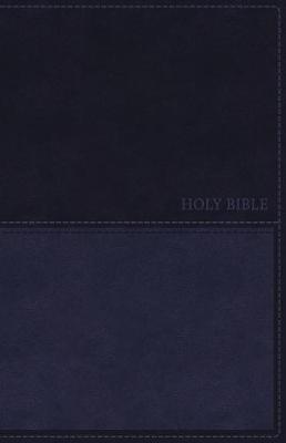 KJV, Value Thinline Bible, Compact, Leathersoft, Blue, Red L