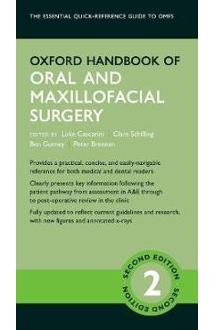 Coperta cărții 'Oxford Handbook of Oral and Maxillofacial Surgery'