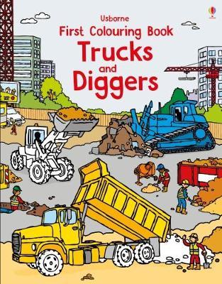 First Colouring Book Trucks and Diggers