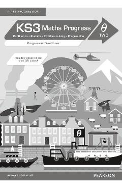 Coperta cărții 'KS3 Maths Progress Progression Workbook Theta 2'