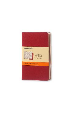 Coperta cărții 'Moleskine Ruled Cahier - Red Cover (3 Set)'