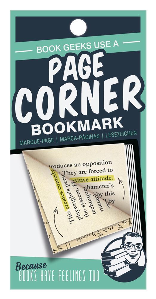 Page Corners Book Geeks Green