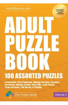 Adult Puzzle Book: 100 Assorted Puzzles - Volume 3