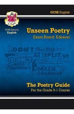 Coperta cărții 'New Grade 9-1 GCSE English Literature Edexcel Unseen Poetry'