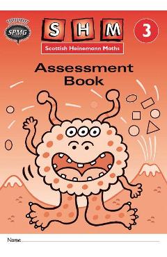 Coperta cărții 'Scottish Heinemann Maths 3, Assessment Workbook 8 Pack'
