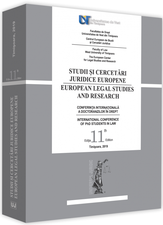 Studii si cercetari juridice europene. Conferinta internationala a doctoranzilor in drept. Ed. 11