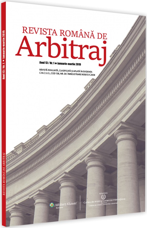 Revista Romana de Arbitraj Nr.1 ianuarie-martie 2019
