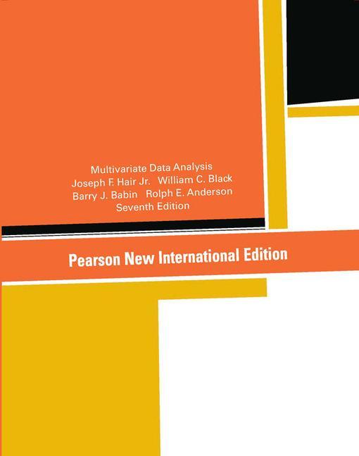 Multivariate Data Analysis: Pearson New International Editio - Joseph Hair