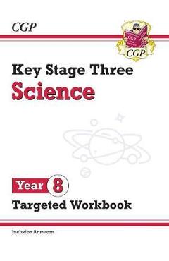 Coperta cărții 'New KS3 Science Year 8 Targeted Workbook (with answers) -'