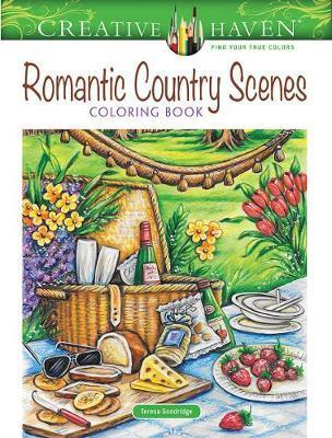 Creative Haven Romantic Country Scenes Coloring Book - Teresa Goodridge