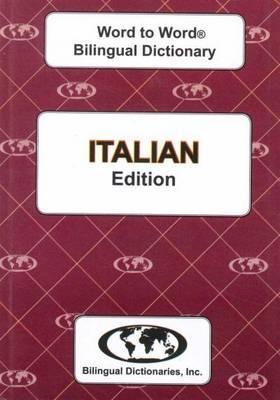 English-Italian & Italian-English Word-to-Word Dictionary - C Sesma