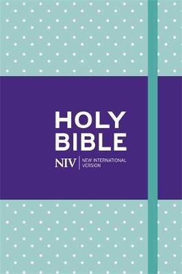 NIV Pocket Mint Polka-Dot Notebook Bible -  