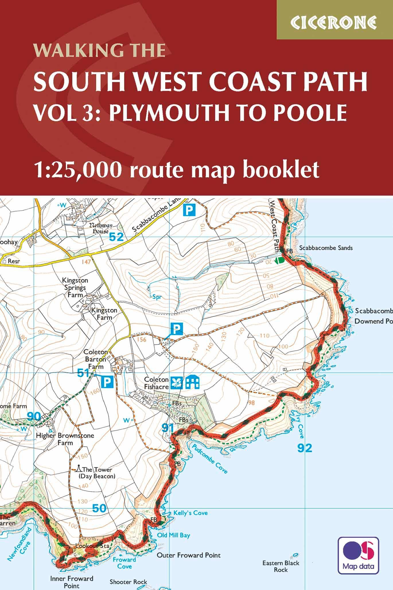 South West Coast Path Map Booklet - Vol 3: Plymouth to Poole - Paddy Dillon