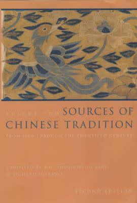 Sources of Chinese Tradition - William Theodore De Bary