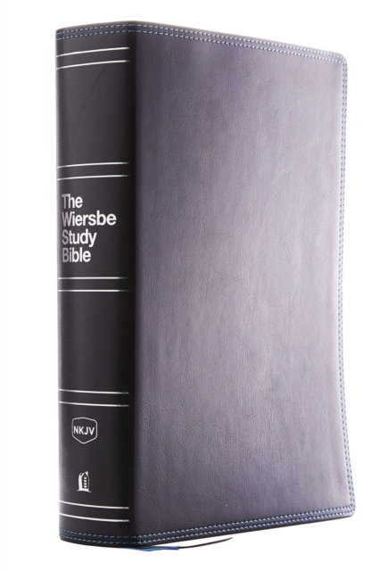 NKJV, Wiersbe Study Bible, Leathersoft, Black, Red Letter Ed - Warren Wiersbe