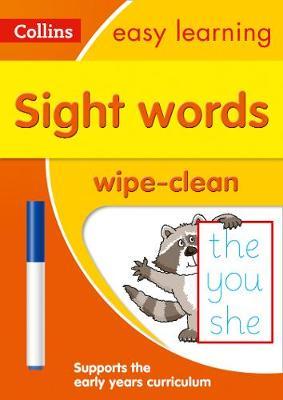 Sight Words Age 3-5 Wipe Clean Activity Book -  