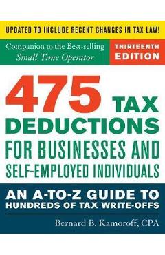 Poza produsului 475 Tax Deductions for Businesses and Self-Employed Individu -  
