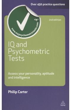 Coperta cărții 'IQ and Psychometric Tests - Philip Carter'
