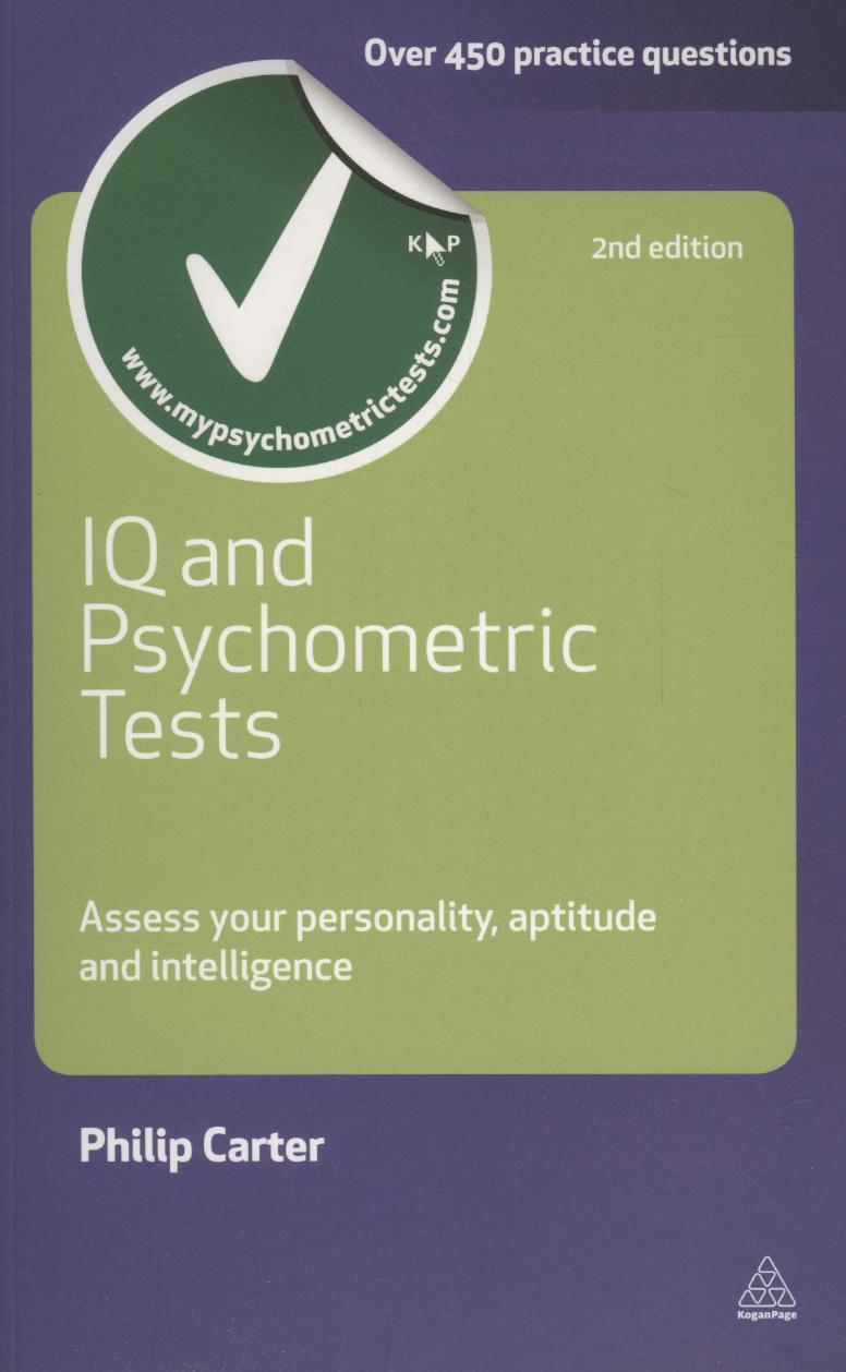 Coperta cărții 'IQ and Psychometric Tests - Philip Carter'