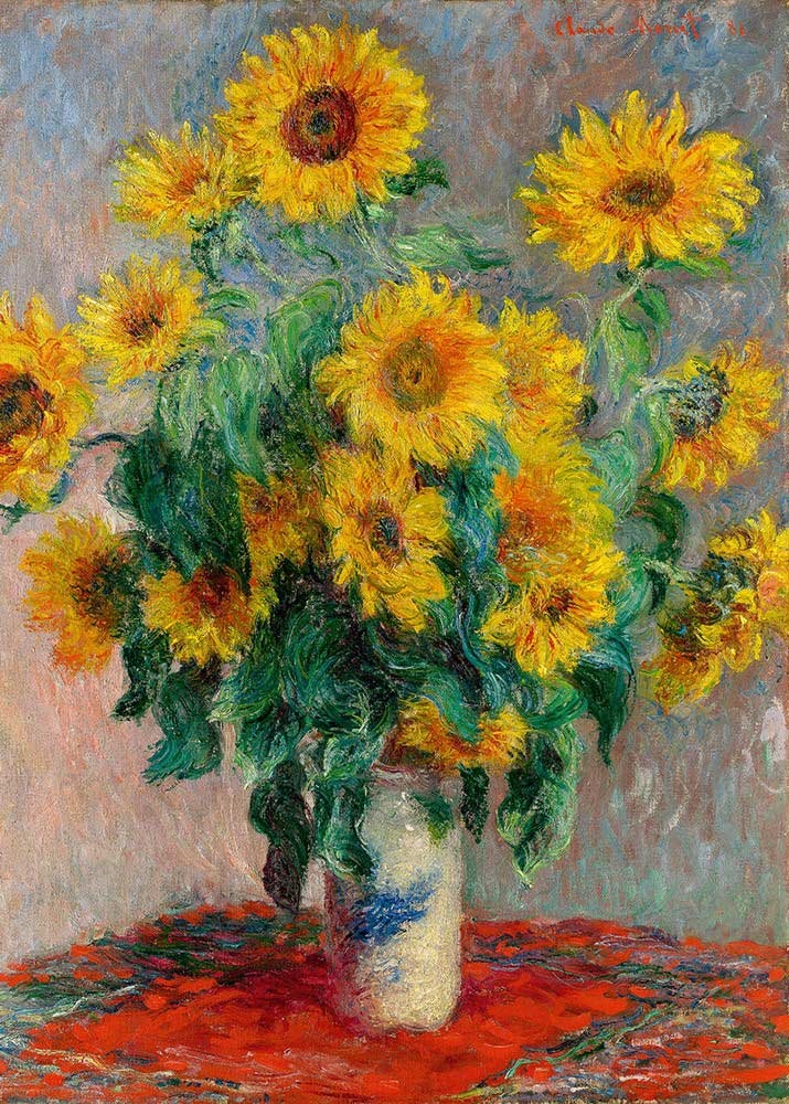 Puzzle 1000 Claude Monet: Bouquet of Sunflowers